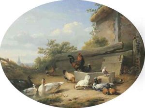 Farmyard friends by Eugene Verboeckhoven