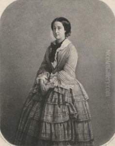 Portrait De Femme by Abel Niepce De Saint-Victor