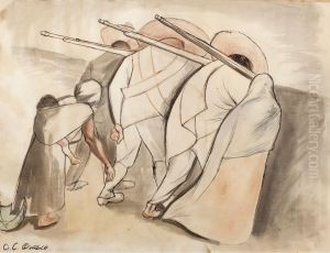 Revolucionarios (study For The Fresco Las Adelitas) by Jose Clemente Orozco