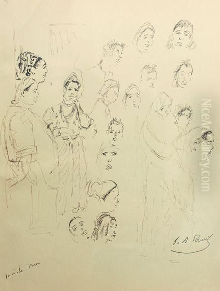 Etude De Femmes Orientales - view 1