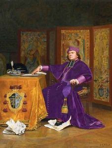 The Wrath Of The Bishop by Jehan Georges Vibert