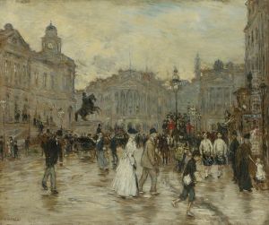 Princess Street, Edinburgh by Jean-Francois Raffaelli