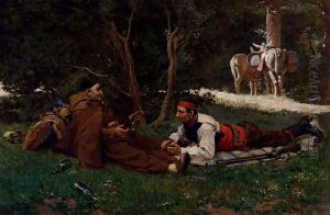 An Afternoon Libation by Jehan Georges Vibert