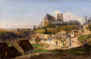 Vue D'une Ville De Basse Normandie