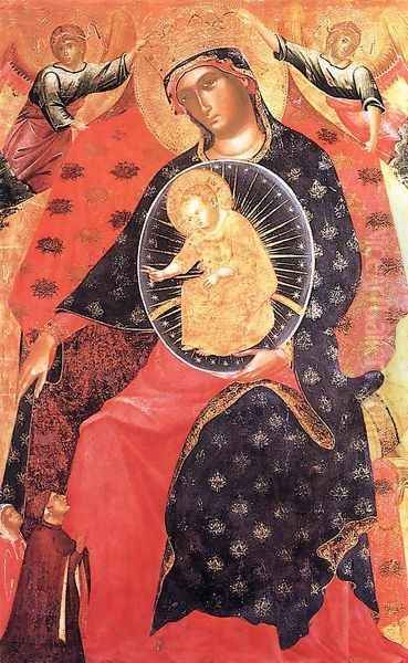 Madonna and Child with two Votaries c. 1325 by Paolo Veneziano