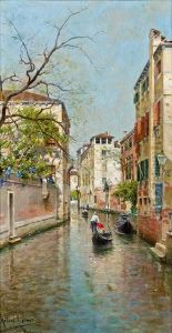 Venezianischer Kanal Mit Gondeln