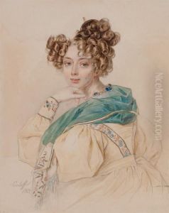 Portrait Of Countess Olga Alexandrovna Orlova (1807-1880)