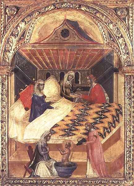 The Birth of St. Nicholas, c.1345 - view 1