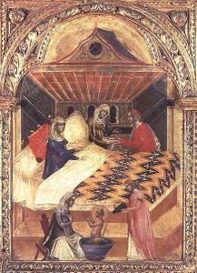 The Birth of St. Nicholas, c.1345