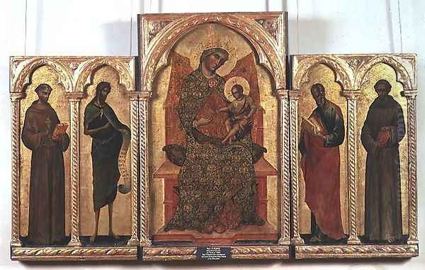 Virgin and Child with St. Francis, John the Baptist, St. John the Evangelist, St. Anthony of Padua, 1354 - view 1
