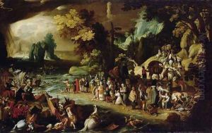 The Crossing of the Red Sea, c.1597-1600 by Sebastien Vrancx