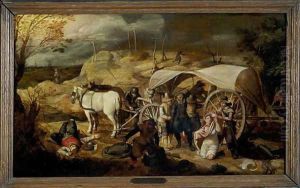 Soldiers Ambush a Cart and Passengers, between 1600-1647