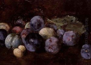 A Still-Life of Plums, 1874 by Antoine Vollon