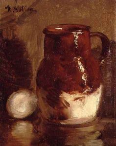 Stoneware Jug and Egg by Antoine Vollon