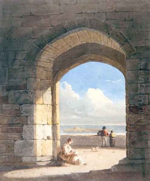 An Arch at Holy Island, Northumberland, 1809 - view 1