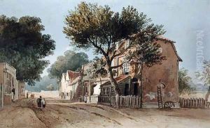 Leyton, Essex, c.1800 by John Varley