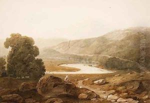 Vale of the River Mawddach, Wales, c.1805 by John Varley