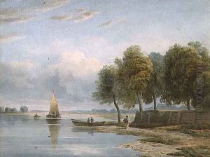 A View of the Thames at Millbank, 1815 by John Varley