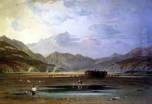 A View of Snowdon from Traeth Bach, Merioneth