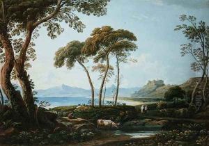 Landscape with Harlech Castle by John Varley