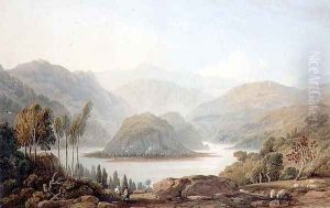 View of the Mondego River, Spain, 1813 by John Varley