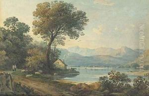 Near Dolgelly, North Wales by John Varley