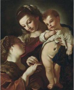 Sposalizio Mistico Di Santa Caterina Dalessandria by Benedetto Gennari