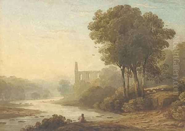 Bolton Abbey on the Wharfe, Yorkshire - view 1
