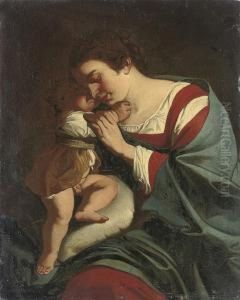 The Madonna And Child by Orazio Gentileschi