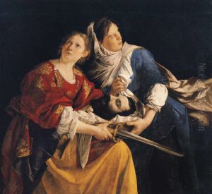 Judith And Her Maidservant With The Head Of Holofernes by Orazio Gentileschi