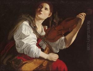 Szent Cecilia by Orazio Gentileschi