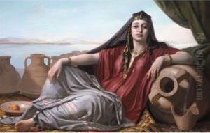 Portrait Of A Harem Girl by Karl Wilhelm Gentz