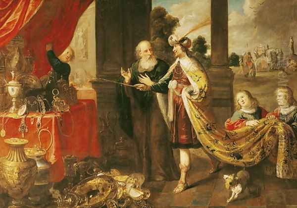 Ahasuerus Showing his Treasure to Mordecai - view 1