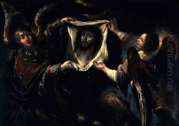 Two Angels Presenting the Holy Face - view 1