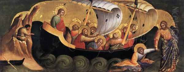 Christ Rescuing Peter from Drowning c 1370 - view 1
