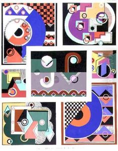 Geometrical designs, album No.1, pub. late 1920s by Georges Valmier