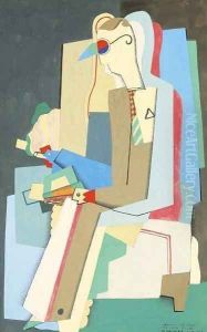 Jeune homme lisant by Georges Valmier