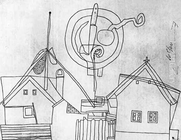 Plate Still-life above Houses 1936 - view 1