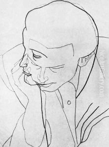 Two Faces 1934 by Lajos Vajda