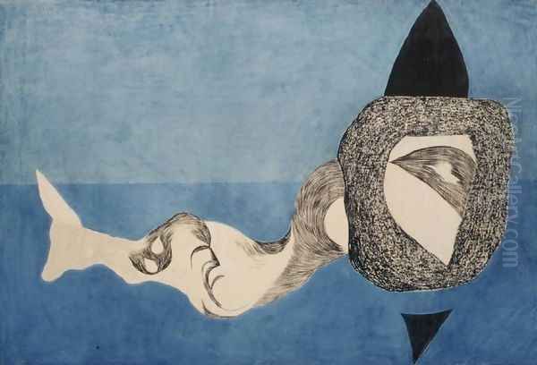 Monster in Blue Space 1939 by Lajos Vajda