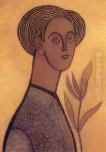 Self-portrait with Lily 1936