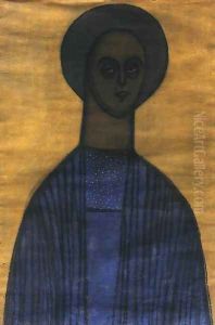 Self-portrait with Icon 1936