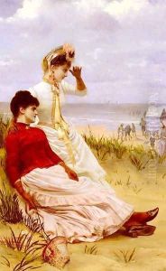 On the Beach by Georges Van den Bos