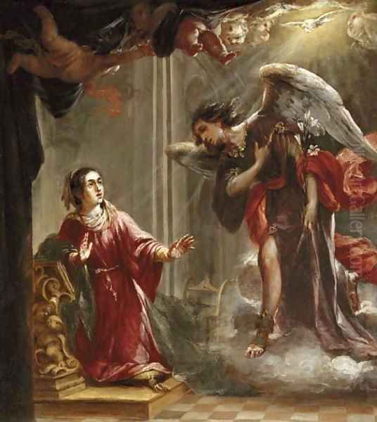 The Annunciation by Juan De Valdes Leal