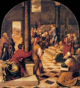 Christ among the Doctors by Bonifacio Veronese (Pitati)