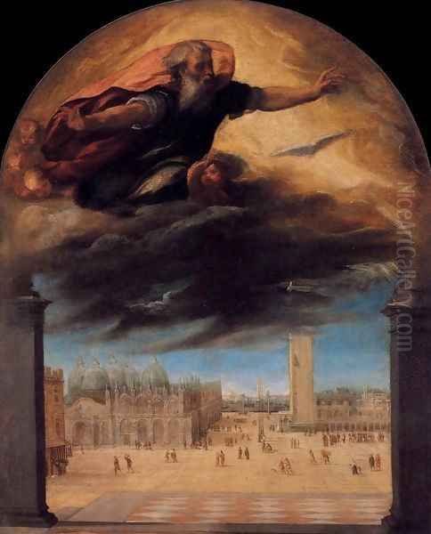 God the Father over the Piazza San Marco - view 1