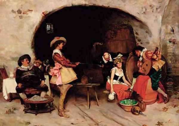 Serenading the barmaid in the tavern - view 1