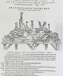Instruments for Dissections by Andreas Vesalius