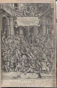 Title page 1543 by Andreas Vesalius