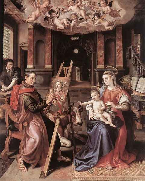 St Luke Painting the Virgin Mary 1602 - view 1